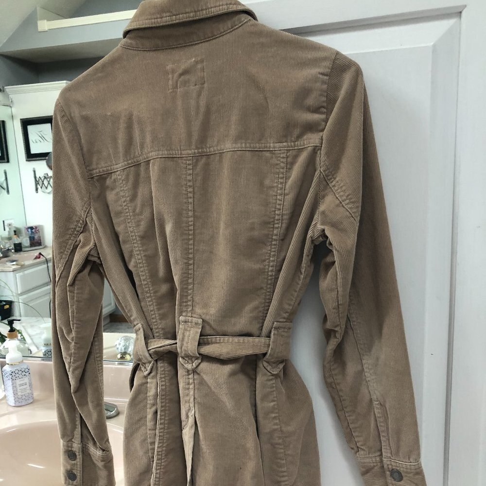 VINTAGE OLD NAVY TAN CORDUROY WOMENS JACKET SIZE SMALL - Picture 8 of 9